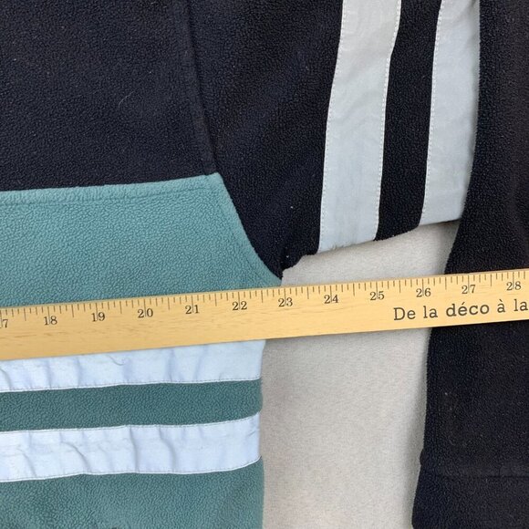 Vintage Wind River Mens Sweater Medium Blue Black 1/4 Zip Fleece Reflective - Picture 7 of 11